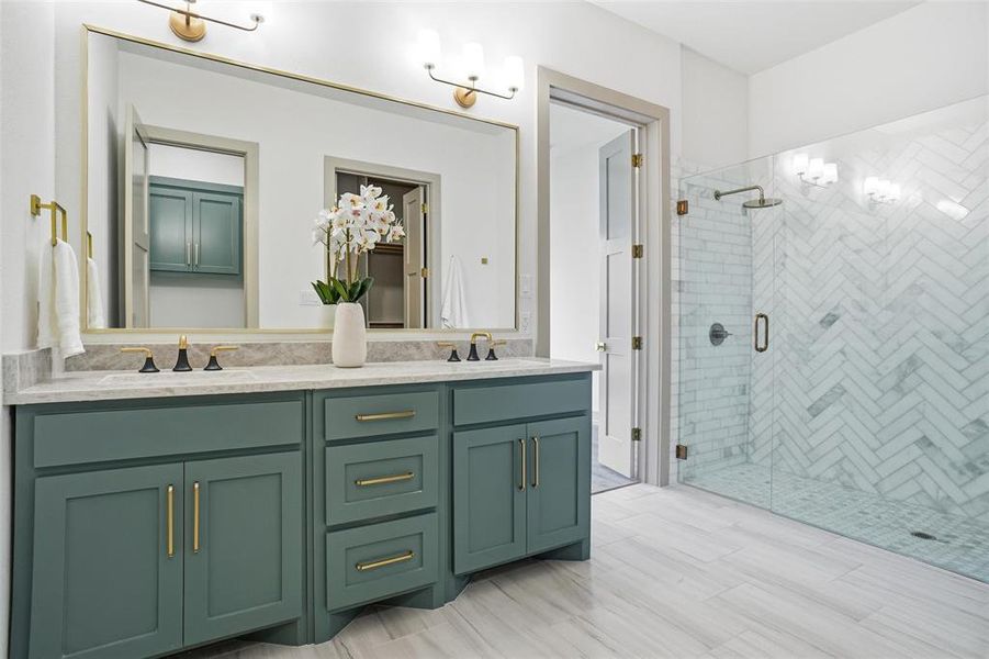 Furnished interior view inside a new home in , Roanoke (Image 18).