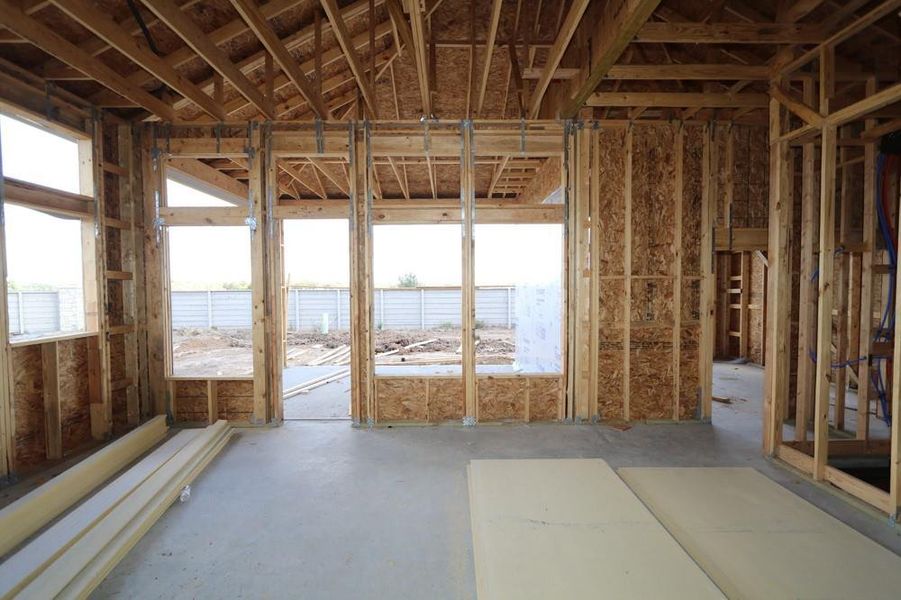 In-progress construction of a new home in Pomona 45' Homesites, Manvel, TX (Image 4).