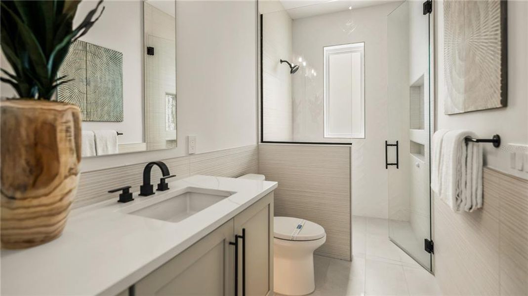 Furnished interior view inside a new home in , Sarasota (Image 63). Furnished interior view inside a new home in , Sarasota (Image 63).