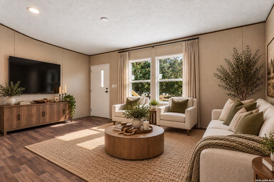 Furnished interior view inside a new home in , Hondo (Image 3).