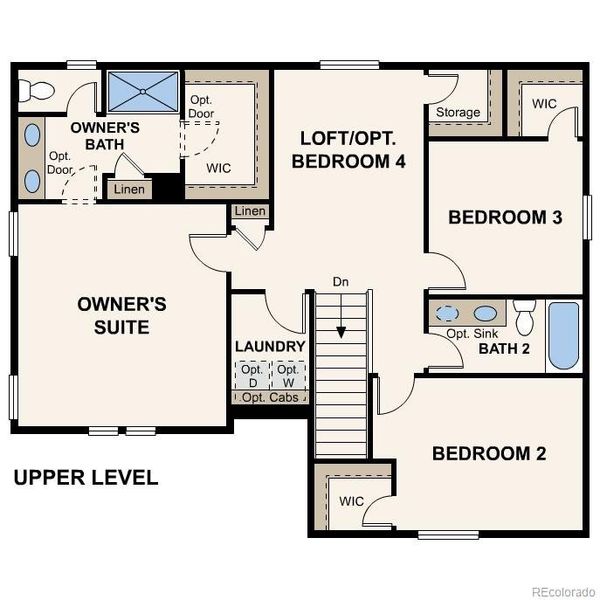 2D floor plan layout of this home in Bella Vista, Lochbuie, CO (Image 3).