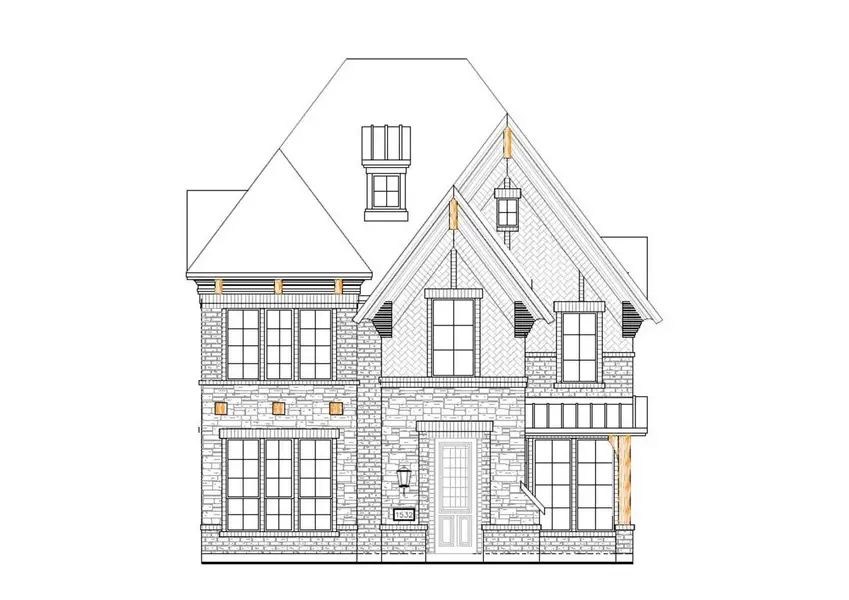 Exterior rendering of this home design in Walton Ridge, Corinth, TX (Image 2). Exterior rendering of this home design in Walton Ridge, Corinth, TX (Image 2).