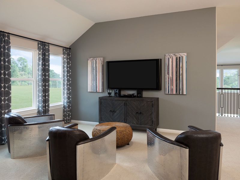 Furnished interior view inside a new home in Pine Lake Cove - Classic Series, Montgomery (Image 8).