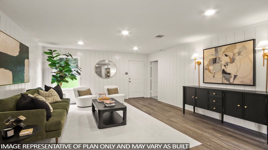 Furnished interior view inside a new home in Lexington Heights, Willis (Image 5).