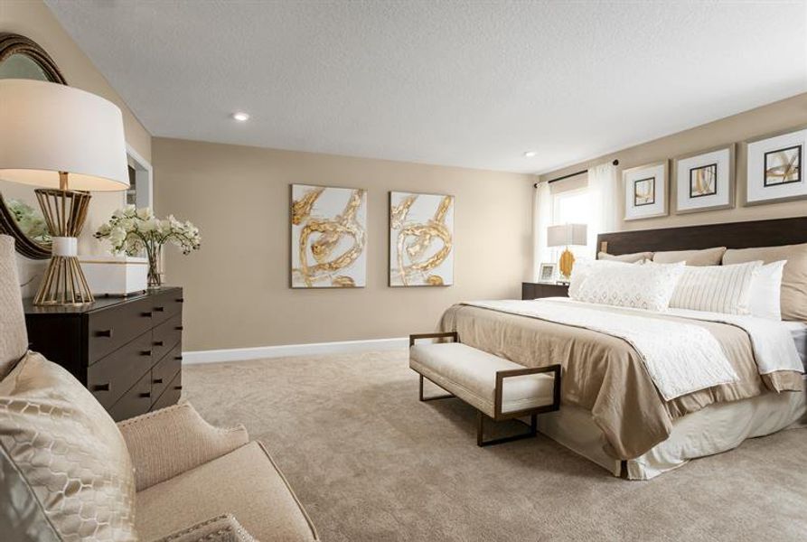 Representative furnished interior of a home built from the Rochelle by Ryan Homes in Bellaviva, Auburndale (Image 12).