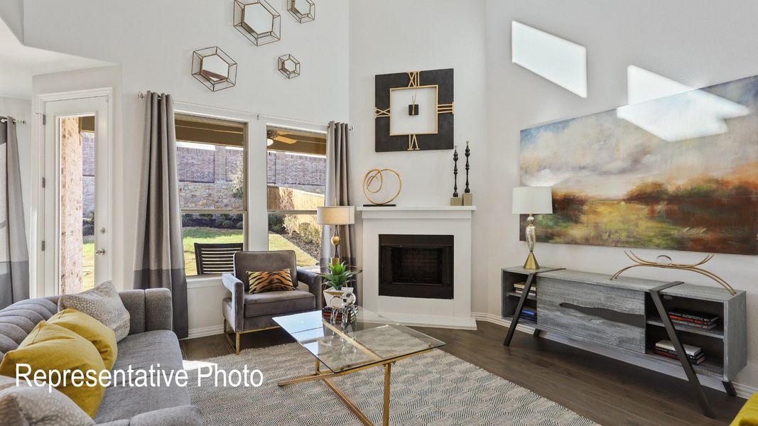 Furnished interior view inside a new home in Wildflower Ranch, Fort Worth (Image 8).