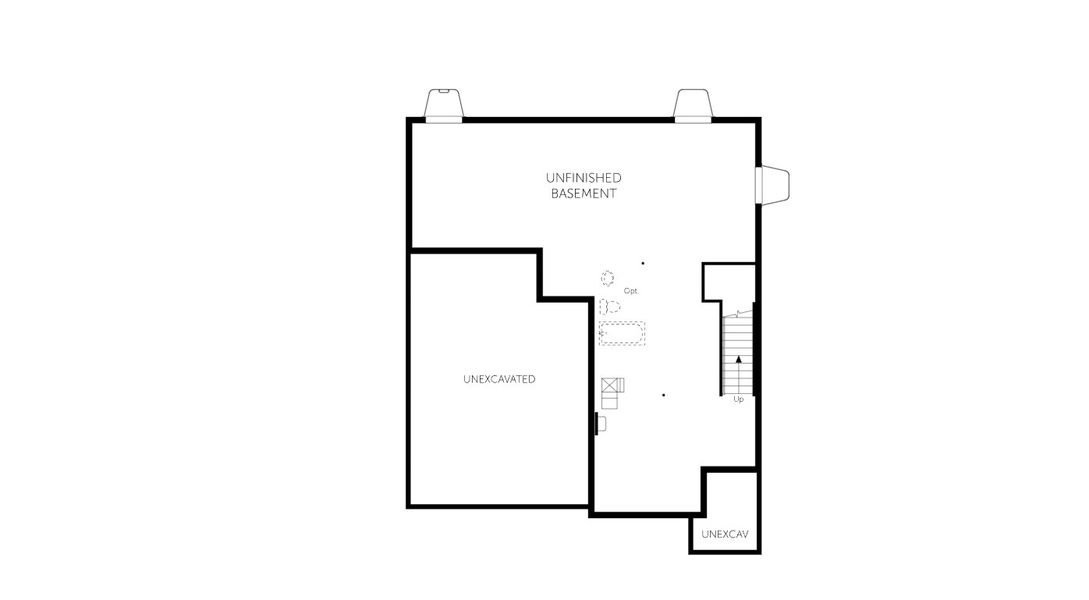2D floor plan layout for the Willow - Single Family Homes by Dream Finders Homes in Muegge Farms, Bennett, CO (Image 3).