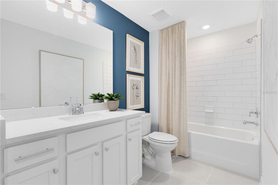 Furnished interior view inside a new home in , Davenport (Image 23).