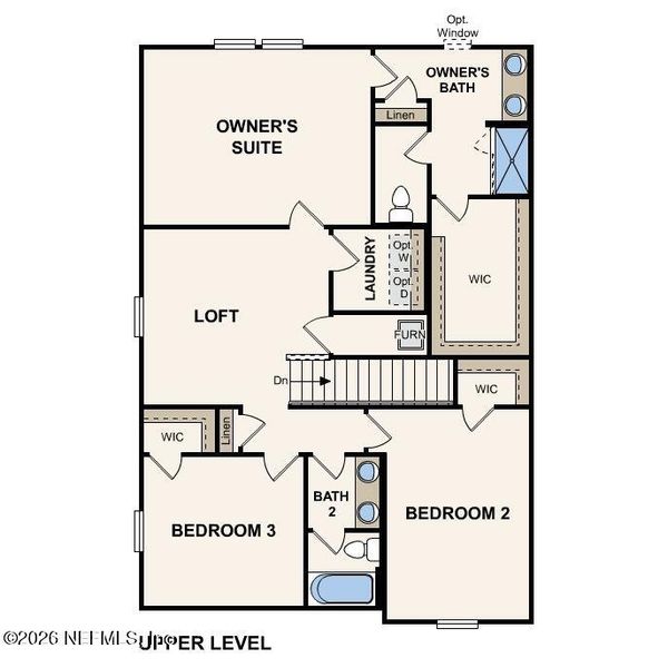 2D floor plan layout of this home in , Jacksonville, FL (Image 3).