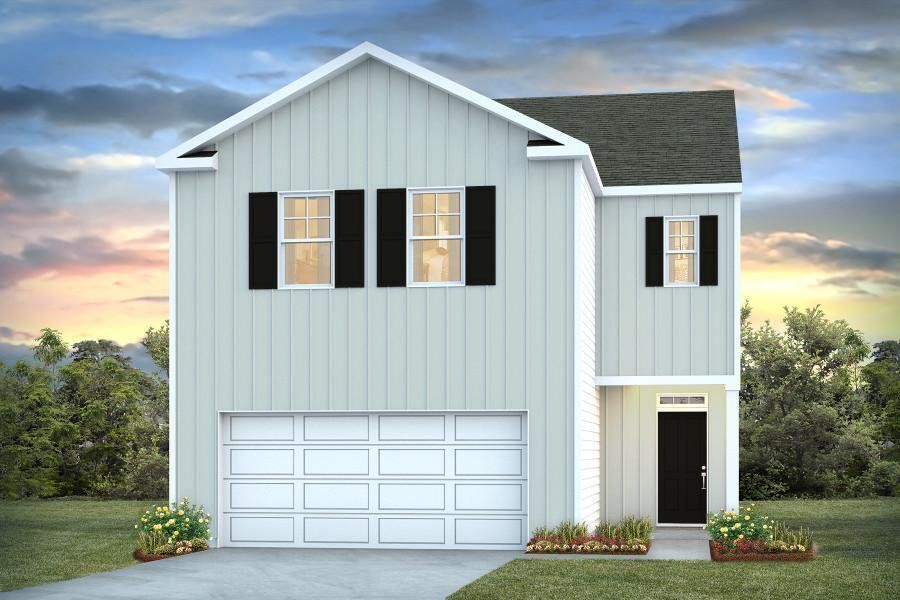 Front exterior of a new home in Huggins Hill, Manning, SC, highlighting curb appeal (Image 1). Front exterior of a new home in Huggins Hill, Manning, SC, highlighting curb appeal (Image 1).