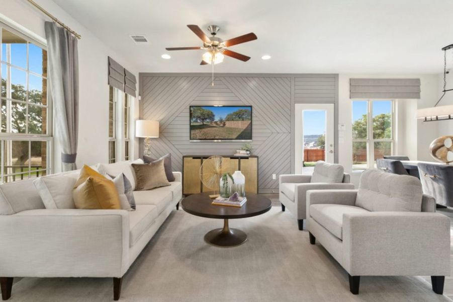 Furnished interior view inside a new home in Whisper Valley, Manor (Image 7).