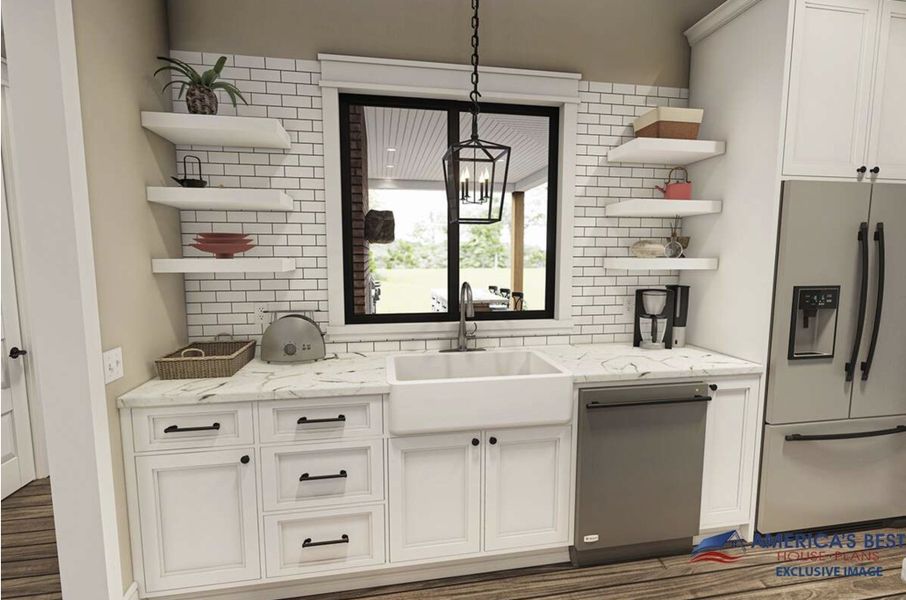 Representative furnished interior of a home built from the Mabelle 1 by Zeal Home Builders in Echo Grove, Poolville (Image 5).
