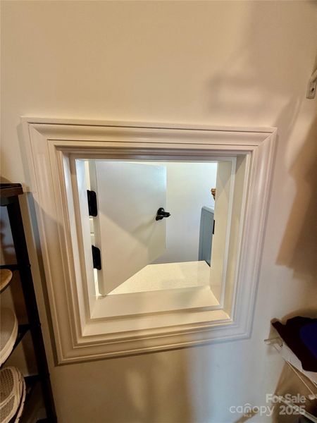 Pass through door from Primary Closet to Laundry Room