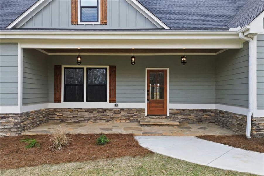 Exterior details and patio area of a home in , Ball Ground (Image 28).