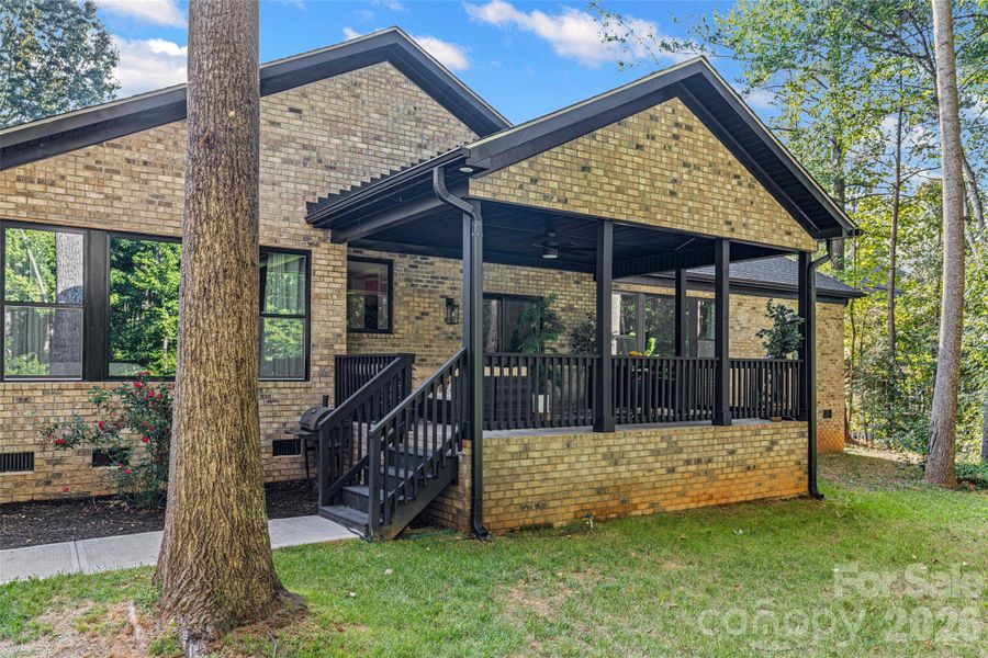 Exterior details and patio area of a home in , Clover (Image 29).