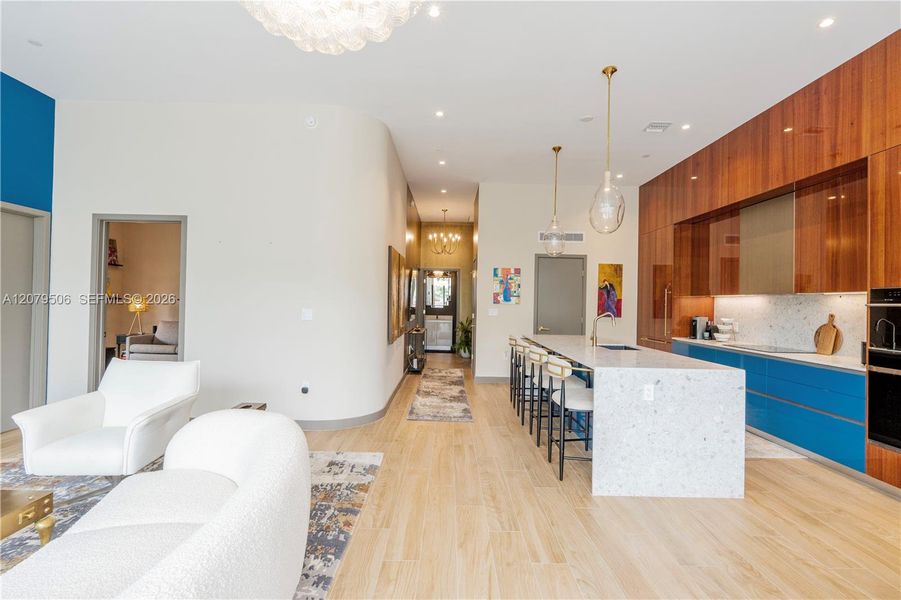 Furnished interior view inside a new home in , Miami (Image 17).
