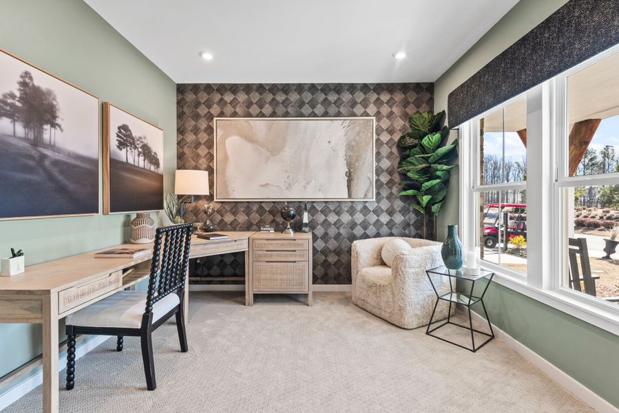 Representative furnished interior of a home built from the Greenbriar by Fischer Homes in Sage Woods, Dallas (Image 7).