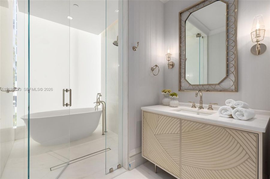 Furnished interior view inside a new home in , Sunny Isles Beach (Image 34).