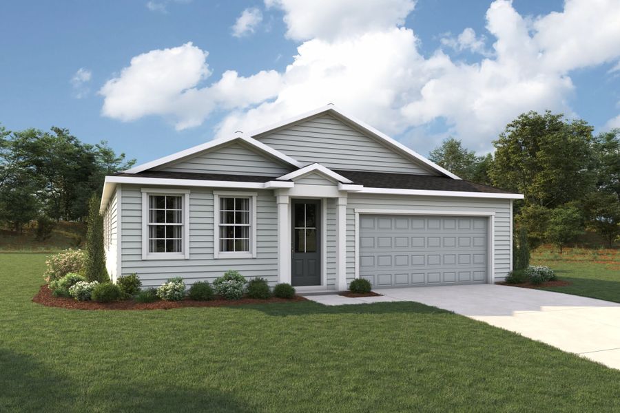 Representative exterior photo of a completed home built from the Pinnacle by Mattamy Homes in Lakes at Bella Lago, Green Cove Springs, FL (Image 6).