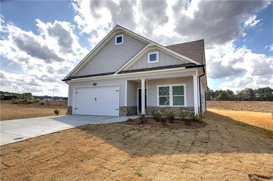 Front exterior of a new home in , Cartersville, GA, highlighting curb appeal (Image 32).