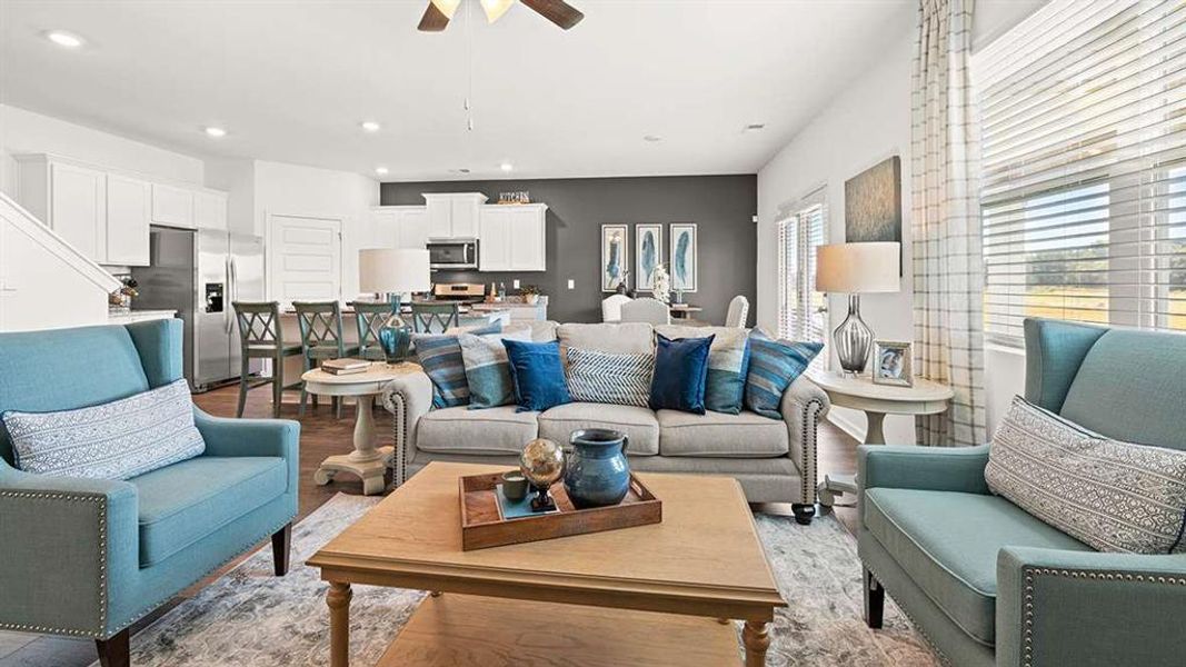 Furnished interior view inside a new home in Jackson Landing, Jefferson (Image 18).