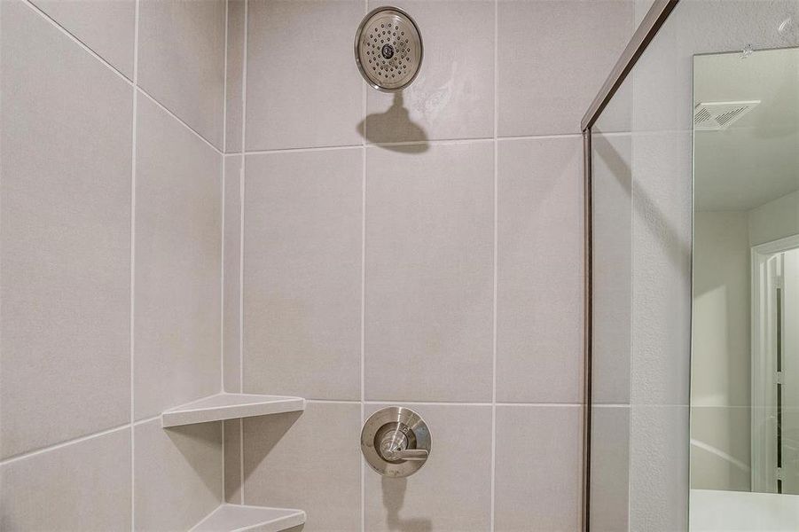 Interior details with a shower