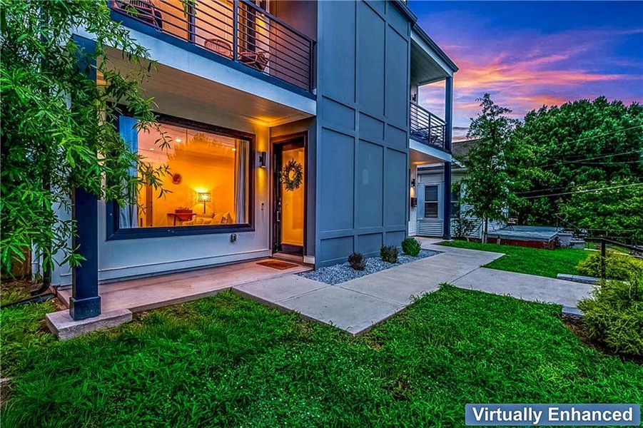 Exterior details and patio area of a home in , Atlanta (Image 21). Exterior details and patio area of a home in , Atlanta (Image 21).