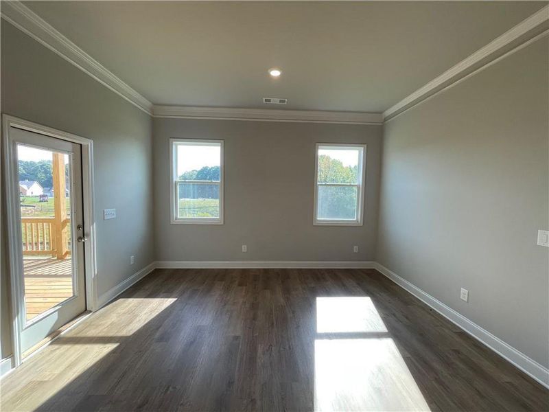 Spacious, unfurnished interior of a new home in Hidden Fields, Hoschton (Image 6). Spacious, unfurnished interior of a new home in Hidden Fields, Hoschton (Image 6).