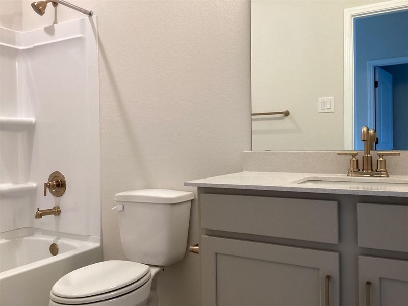 Furnished interior view inside a new home in Lariat, Liberty Hill (Image 9).