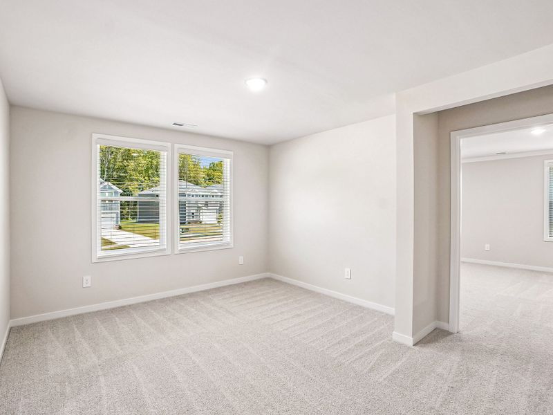 Spacious, unfurnished interior of a new home in The Heritage at Buffaloe Reserve, Raleigh (Image 15). Spacious, unfurnished interior of a new home in The Heritage at Buffaloe Reserve, Raleigh (Image 15).