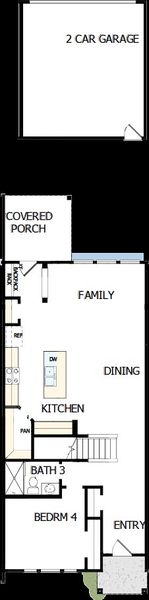2D floor plan layout of this home in North Creek Village - Townhomes, Huntersville, NC (Image 2). 2D floor plan layout of this home in North Creek Village - Townhomes, Huntersville, NC (Image 2).