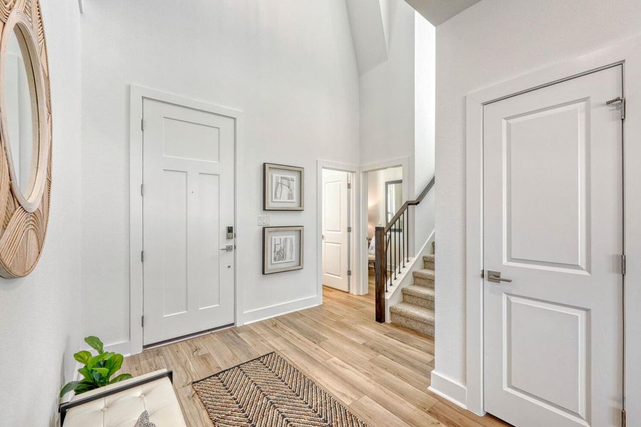 Furnished interior view inside a new home in Freedom at Anthem, Kyle (Image 15).