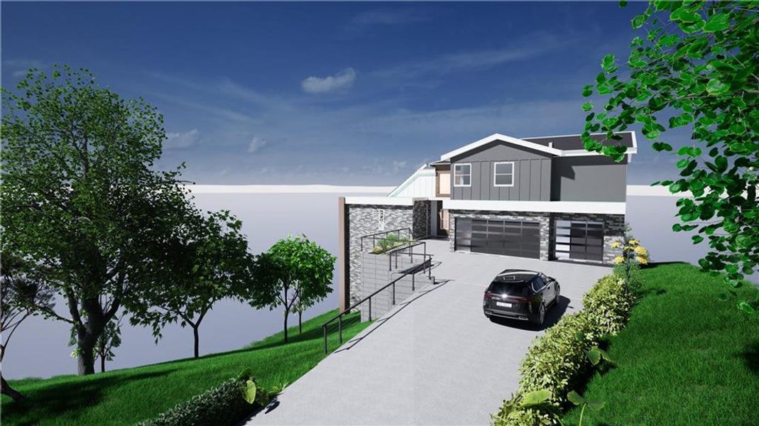 Front exterior of a new home in , Atlanta, GA, highlighting curb appeal (Image 1).