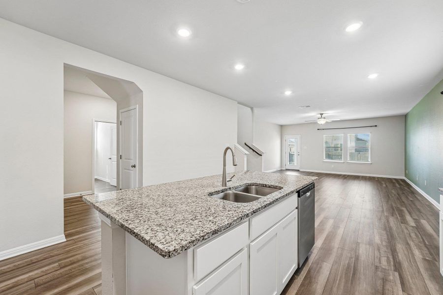 Furnished interior view inside a new home in Waterstone Crossing, Kyle (Image 6).