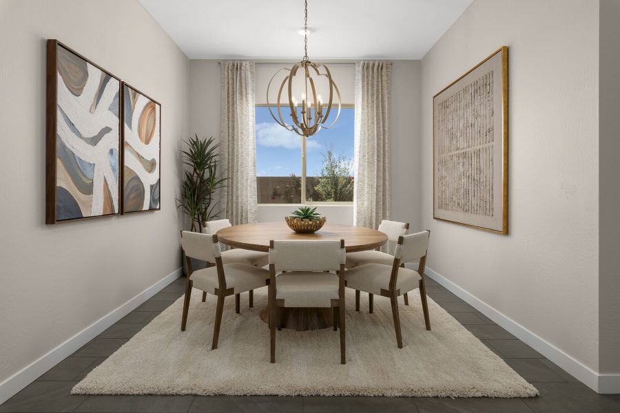 Representative furnished interior of a home built from the Cobalt by Mattamy Homes in Landmarke, Queen Creek (Image 10).