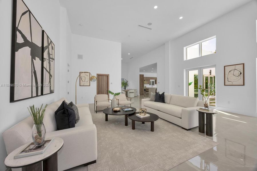 Furnished interior view inside a new home in , Miami (Image 45).