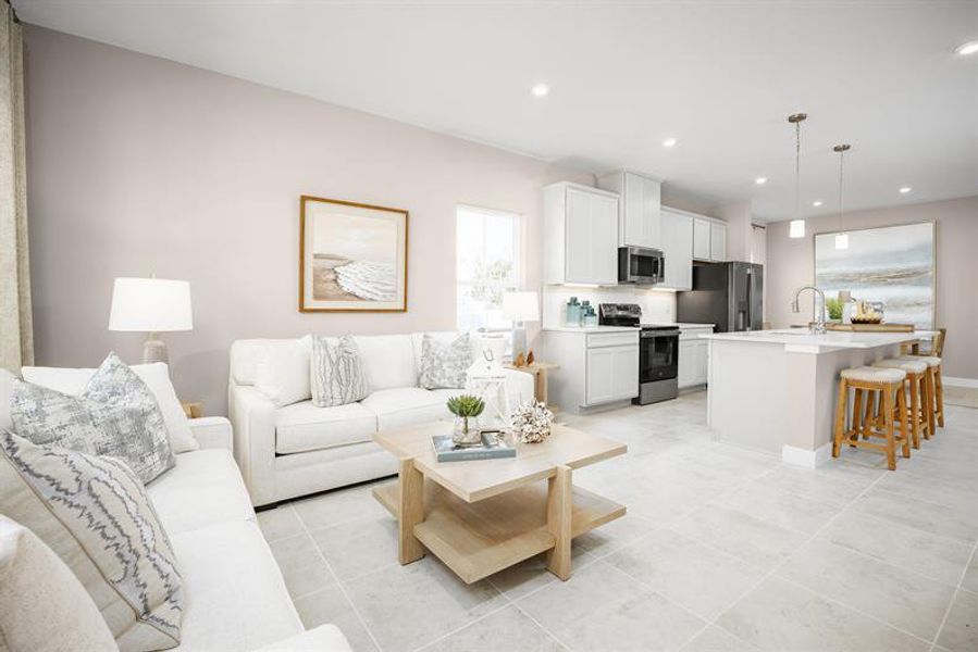 Furnished interior view inside a new home in Lake Mattie Preserve, Auburndale (Image 7).