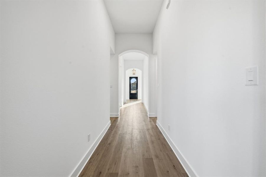 Spacious, unfurnished interior of a new home in Wildflower Ranch: 50ft. lots, Dish (Image 24). Spacious, unfurnished interior of a new home in Wildflower Ranch: 50ft. lots, Dish (Image 24).