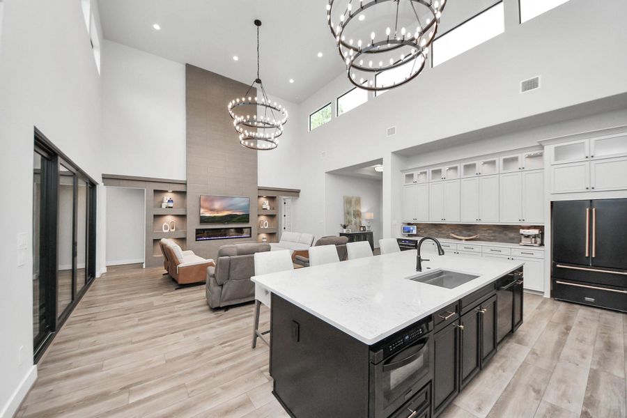 Furnished interior view inside a new home in , Willis (Image 9).