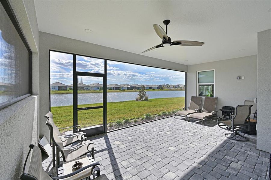 Exterior details and patio area of a home in LakeHouse Cove at Waterside, Sarasota (Image 4).