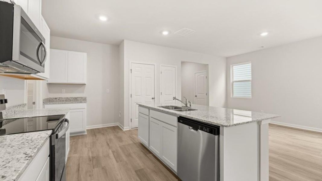 Furnished interior view inside a new home in Pointe Park, Union City (Image 9).