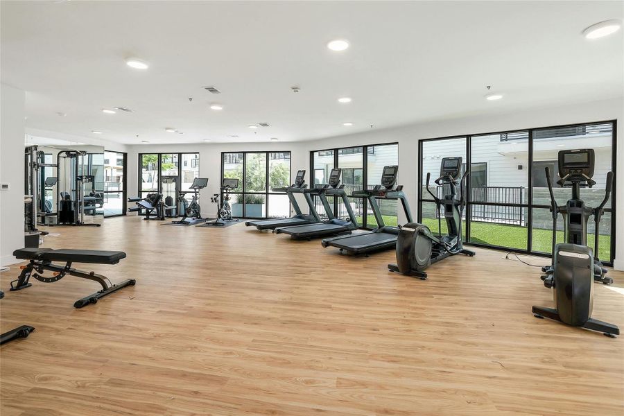 On-site fitness center