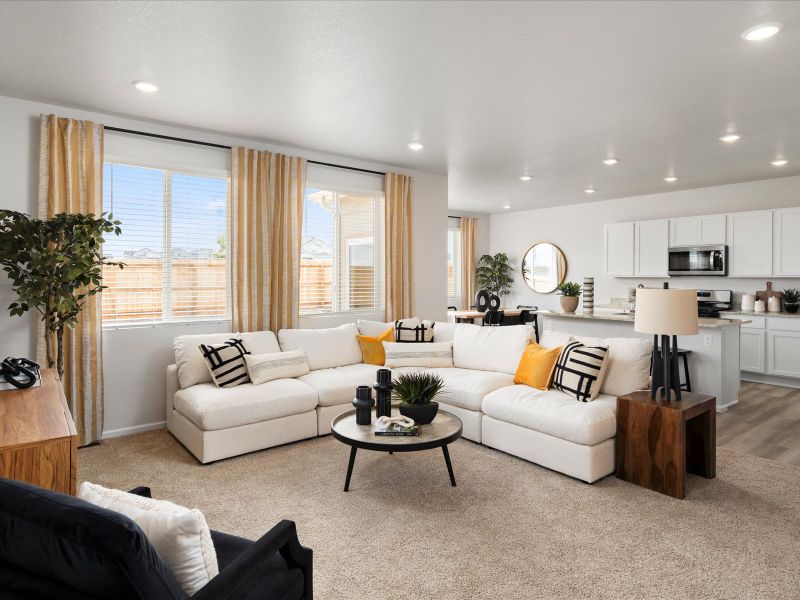 The Timberline floorplan interior image taken at a Meritage Homes community in Colorado Springs, CO.