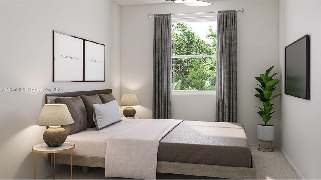 Furnished interior view inside a new home in Solstice, Miami (Image 5).