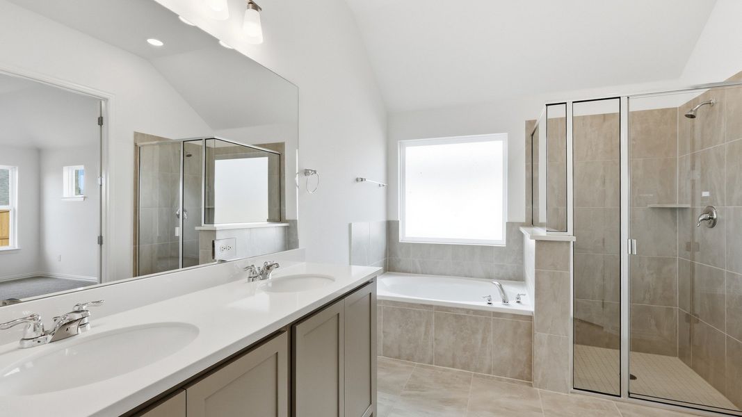 Furnished interior view inside a new home in Wildflower Ranch, Fort Worth (Image 36).