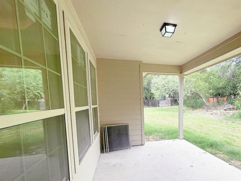 Property backs to a green space (no neighbors in the back)