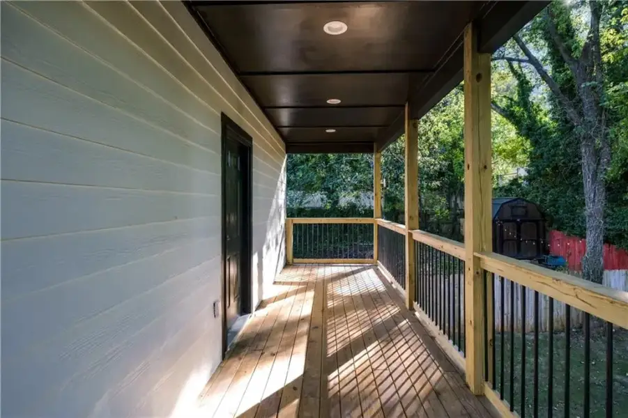 Exterior details and patio area of a home in , Atlanta (Image 24).