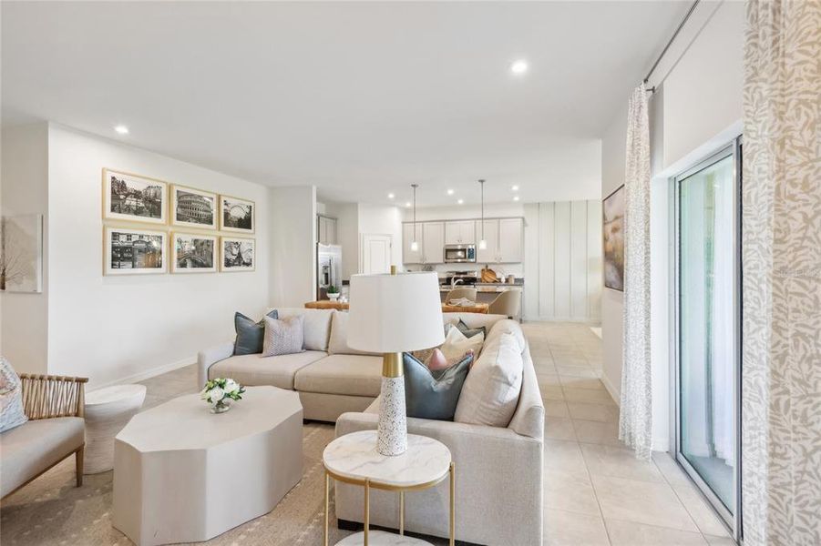 Furnished interior view inside a new home in Groves at Grand Island, Grand Island (Image 15). Furnished interior view inside a new home in Groves at Grand Island, Grand Island (Image 15).