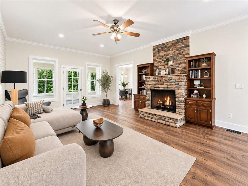 Furnished interior view inside a new home in , Canton (Image 16). Furnished interior view inside a new home in , Canton (Image 16).