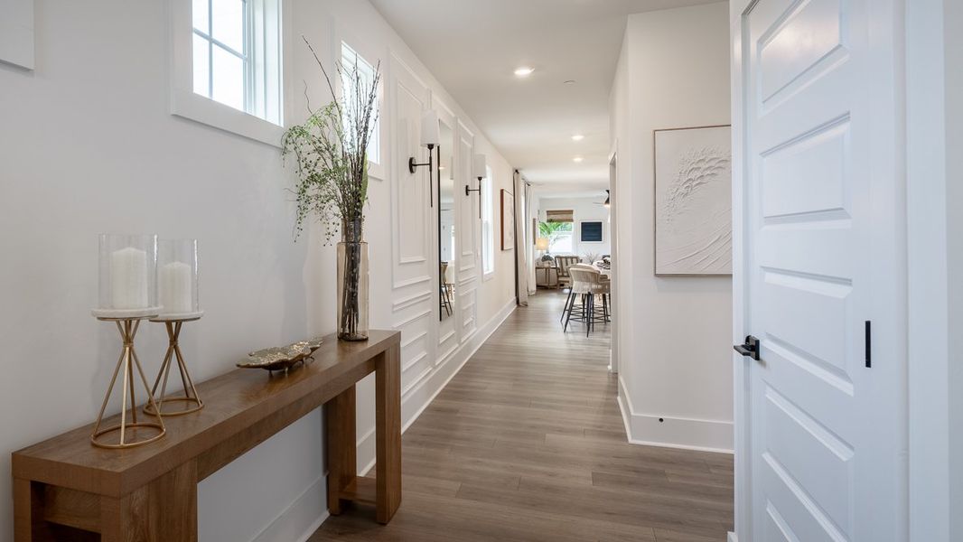 Furnished interior view inside a new home in The Village at Sandy Plains, Marietta (Image 6). Furnished interior view inside a new home in The Village at Sandy Plains, Marietta (Image 6).